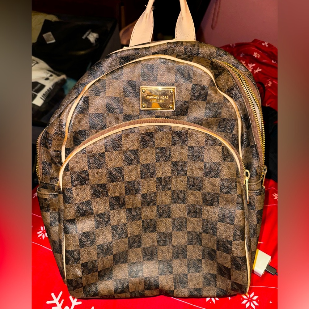 USED MICHAEL KORS Logo Backpack